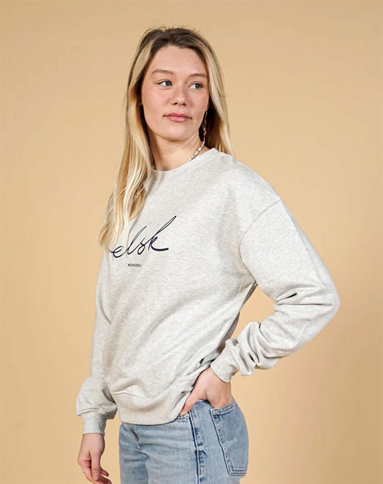 Signed Skyum Crewneck - Snow Melange